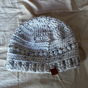 Crochet Handmade Tweed Acrylic Yarn Beanie Ski Hat